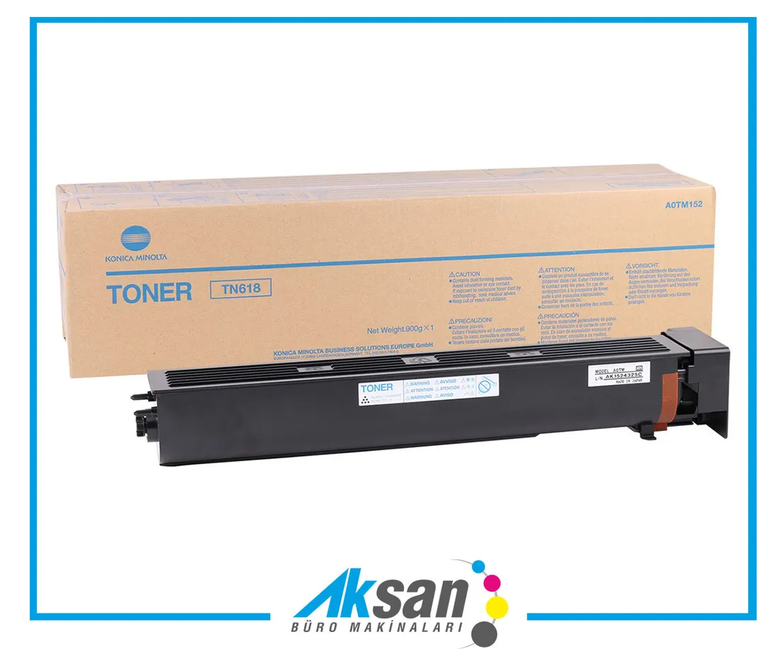 Konica Minolta TN-618 Orjinal Toner Bizhub 502-552-602-652 (A0TM152) — Aksan Büro Gaziantep