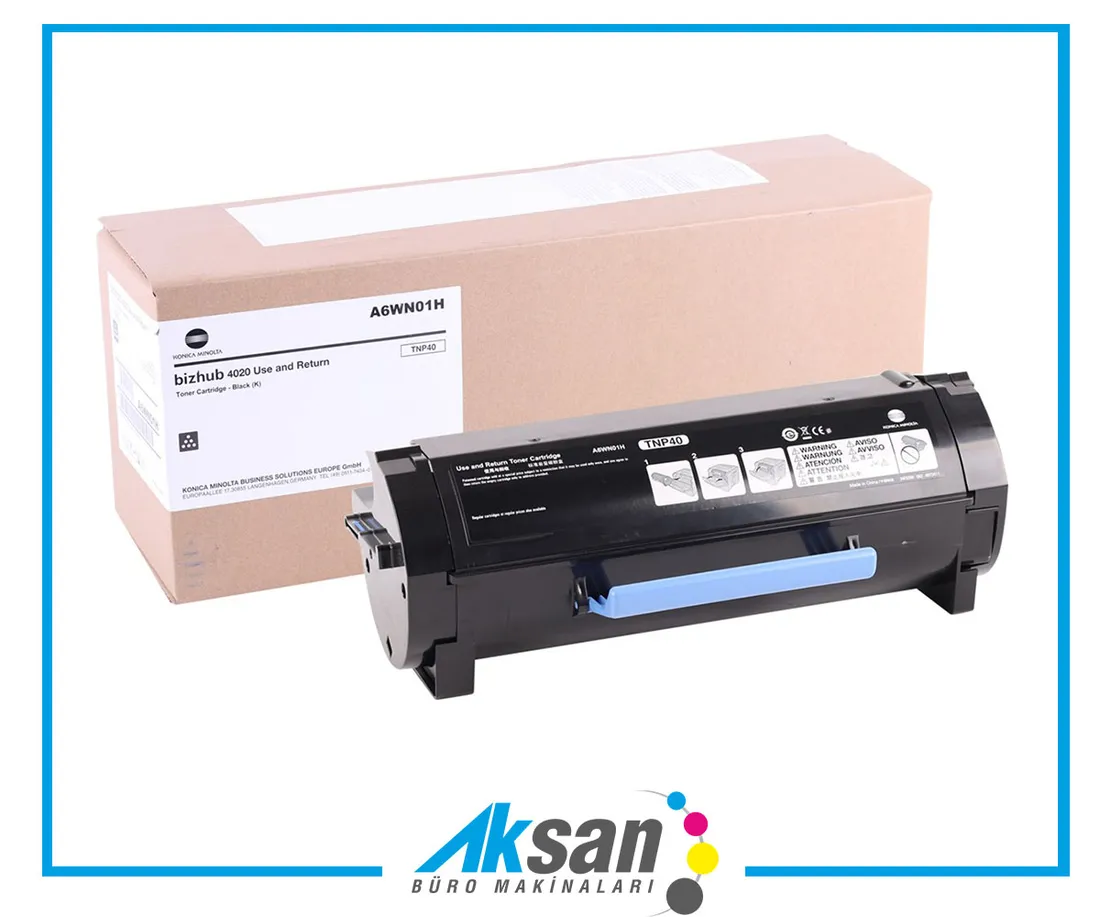 Konica Minolta TNP-40 Orjinal Toner Bizhub 4020 (A6WN01H) (20.000 Sayfa) — Aksan Büro Gaziantep